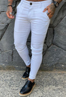 Calça masculina alfaiataria Skinny